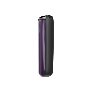 Ploom AURA Lavender Front Panel shown with product dimensions: 9.65cm height x 3.30 cm width and 1.80 cm depth