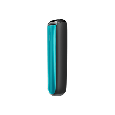 Widok z przodu panelu przedniego Ploom Aura w kolorze Ocean Blue.