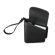 Widok z boku na pustą i otwartą torbę Jet Black Duo Carry Case