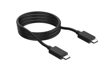 Ploom X Advanced czarny kabel USB render z góry
