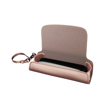Widok z przodu zamkniętego futerału Rose Gold Solo Carry Case
