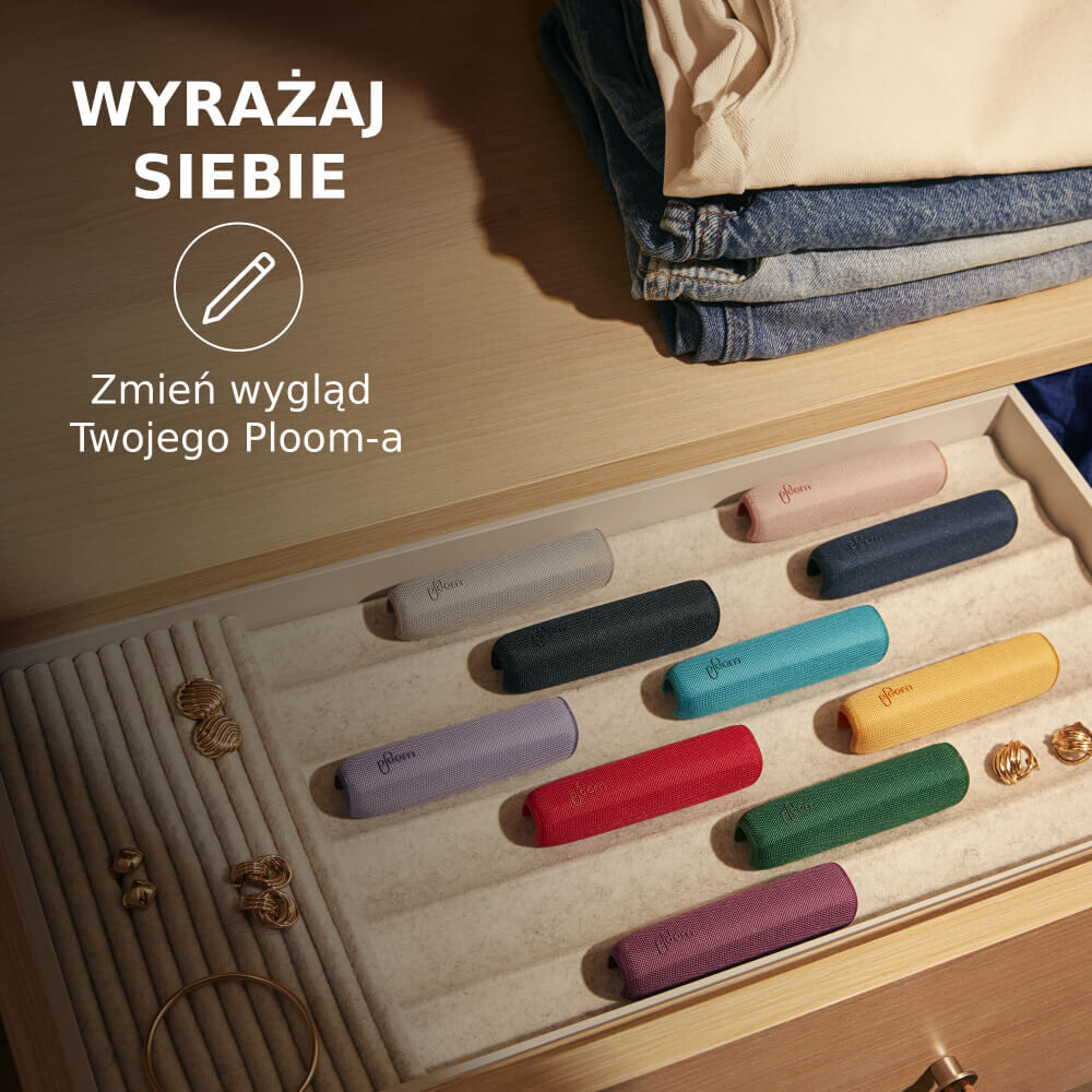 Asortyment tylnych etui Ploom AURA: Dopasuj do swojego stylu lub nastroju
