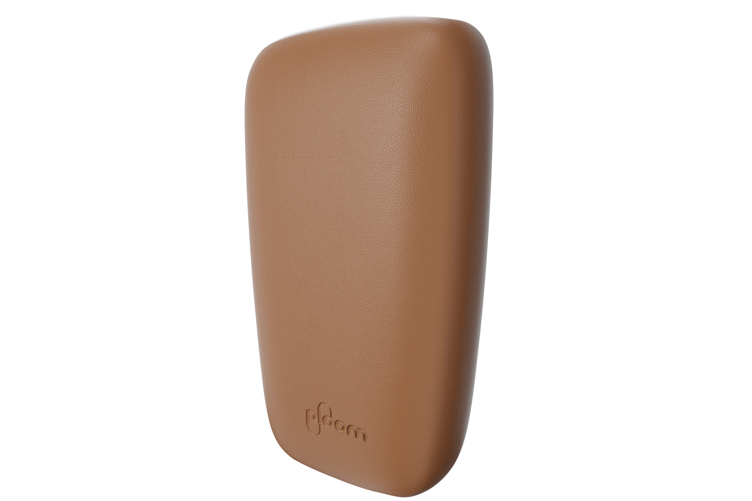 Ploom X Advanced skórzany panel tylny brązowy wnętrze zdjęcie z boku
