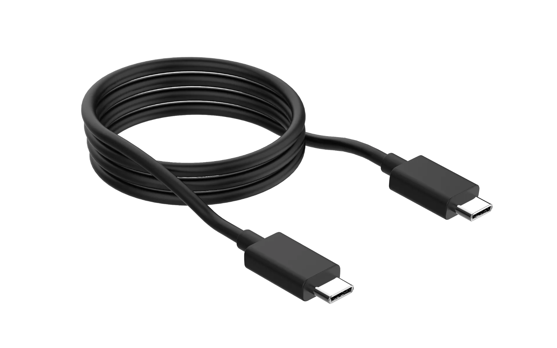 Ploom X Advanced czarny kabel USB render z góry
