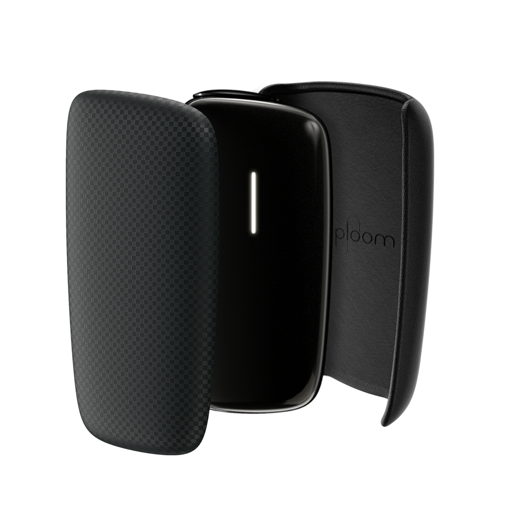 Ploom X Advanced czarny panel wymienny czarny i etui skórzane czarne