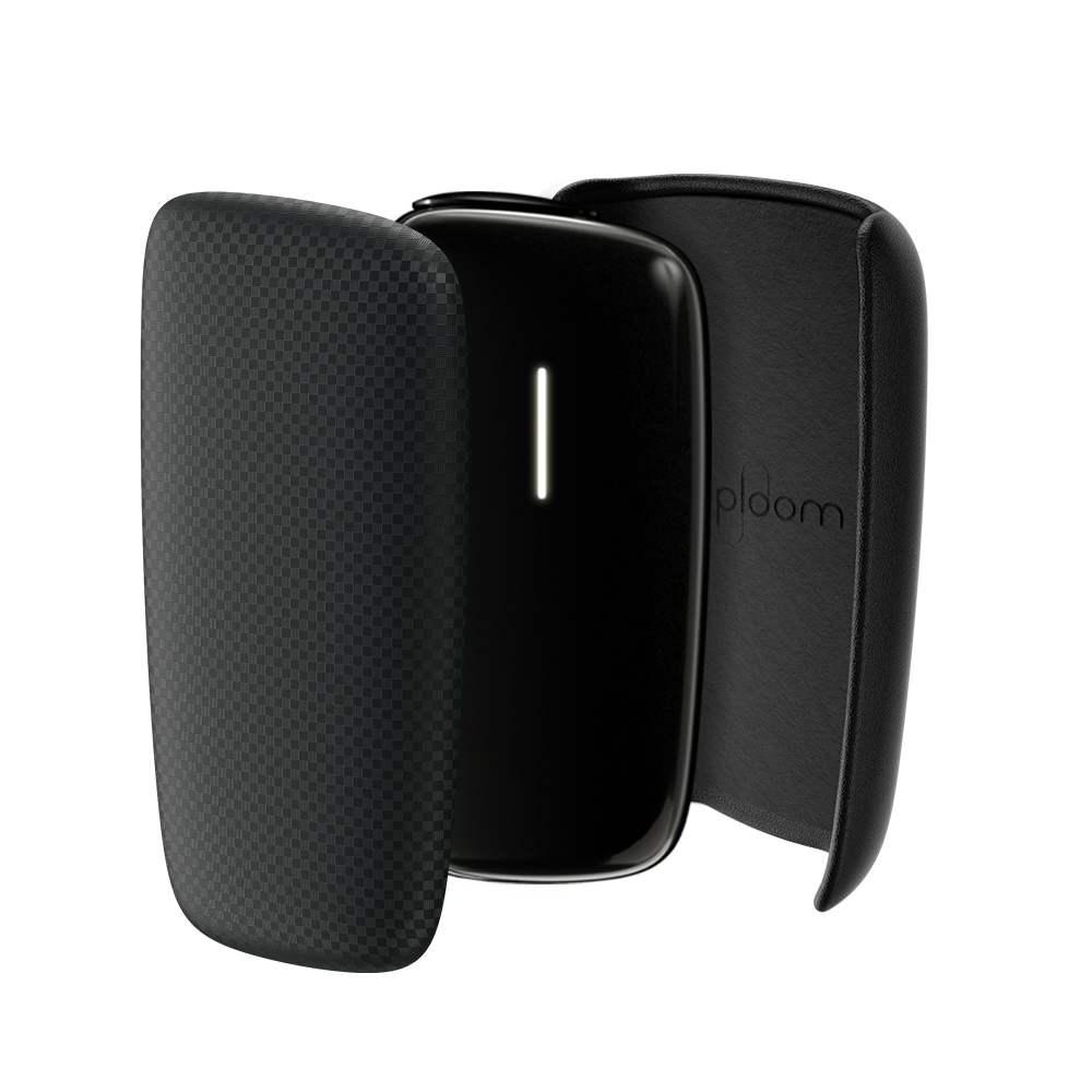 Ploom X Advanced czarny panel wymienny czarny i etui skórzane czarne